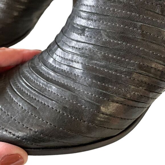 Paul Green Sandal Boot Shooties Waverly Blk Leather Slingbk Adj. Strap US9.5 UK7 - Picture 9 of 15